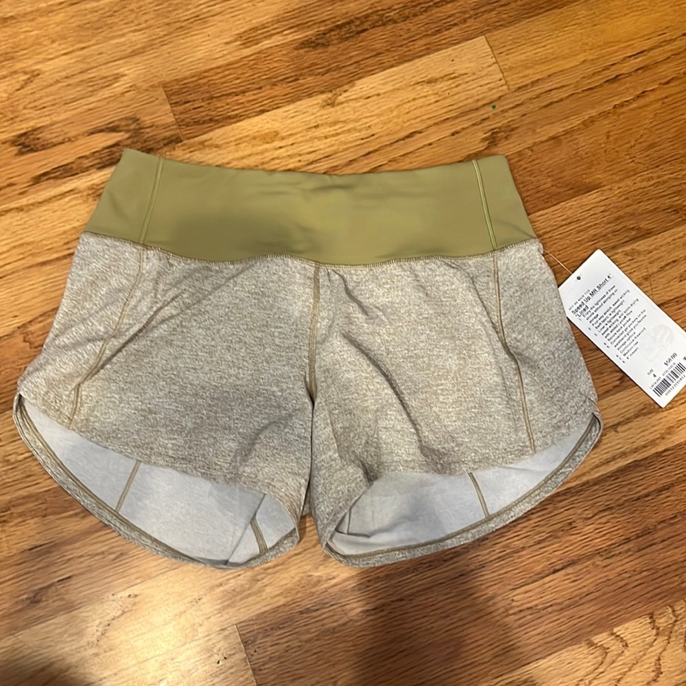 NEW WITH TAGS LULULEMON Speed up MR Short 4” Lined